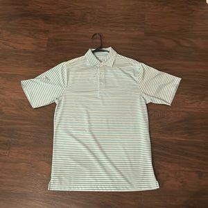 Onward Reserve Blue Stripe Performance Polo
